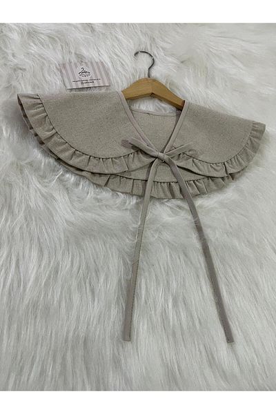 Eylülce Butik طية صدرية برلين محمولة من الكتان الخام إنتاج خاص
