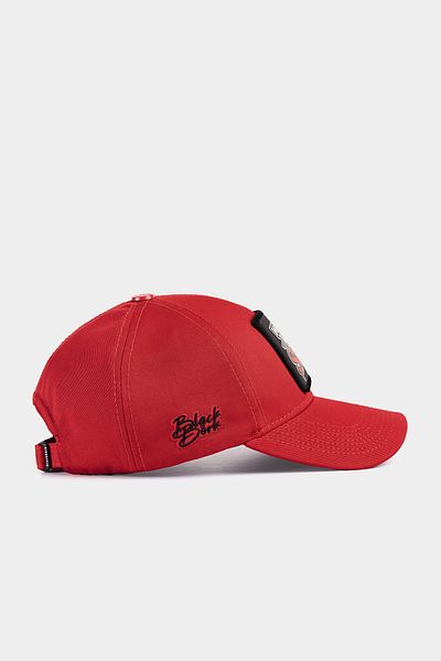 BlackBörk V1 Six Who Tells Your Story Logo Red Baseball Cap