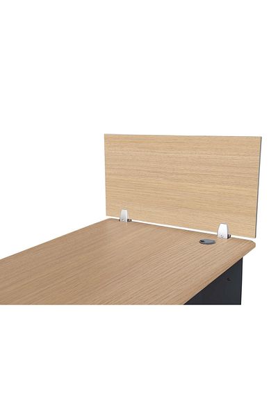 Mahmayi Deler Desktop Mounted Privacy Panel Divider Panels with 2 Clips (75 CM, Oak)