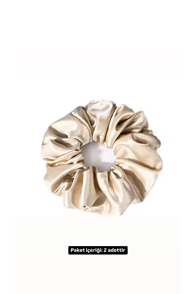 GERCELLA Nadide Silk Satin 2 Pieces Hair Rubber (Biguteri)