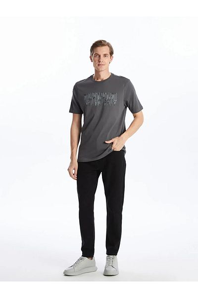 LC Waikiki LCWAIKIKI Classic Crew Neck Short Sleeve Printed Combed Cotton Men's T-Shirt