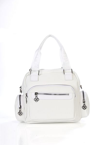 byFOX Fashion Lcst Fabric Multi-Compartment Bag with Leather Detail and Front Pocket