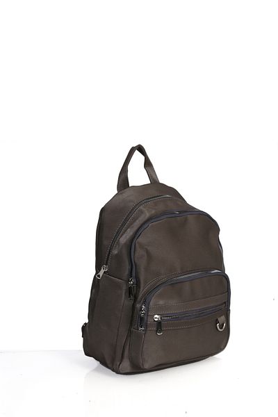 byFOX Fashion Four Compartment Satin Backpack with Large Pocket and Ring Detail