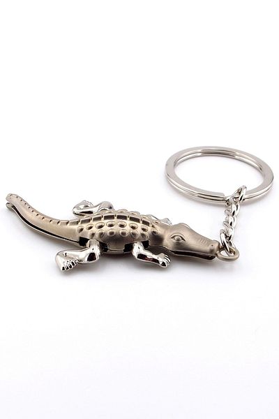 Solfera African Safari Crocodile Figure Crocodile Metal Keychain - Kc162