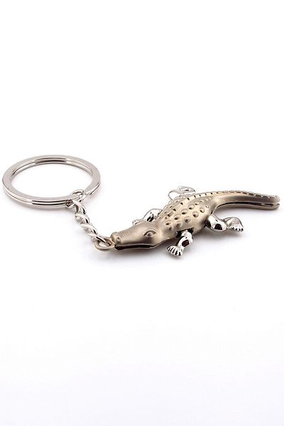 Solfera African Safari Crocodile Figure Crocodile Metal Keychain - Kc162