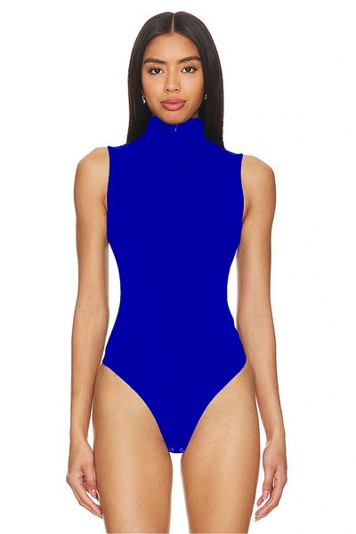 heyy collection Body cu mânecă zero cu fermoar cu gât rotic