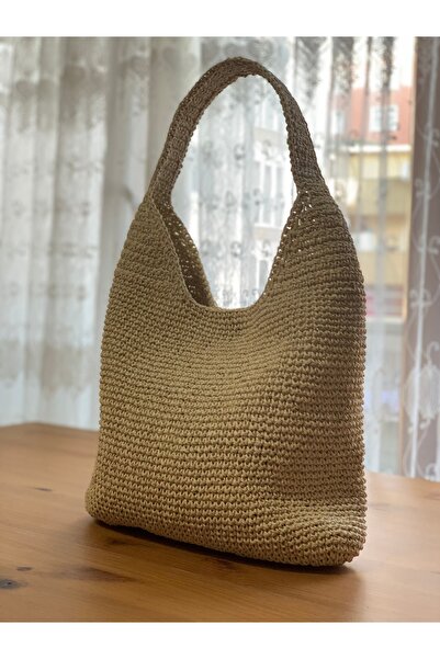 NAZENDE geantă, sfoară de hârtie geantă, paie geantă