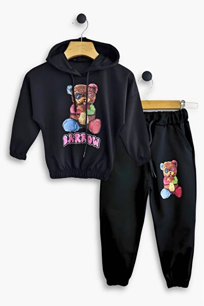 Barrow طقم بدلة رياضية للفتيات من Triliya - بغطاء للرأس والليكرا، موسمي من 4 ...