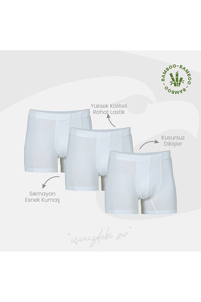 Şahin Şahin Men's Bamboo Boxers-3 Pack