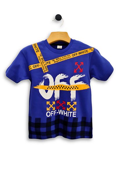 TRİLİYA Triliya Boy's Double Set - Off-White Printed T-Shirt and Sweatpants Age 3-11