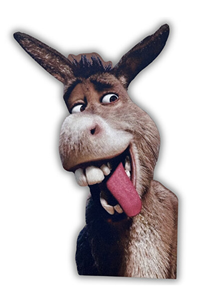 ERİSTAKI Shrek Eşek Temalı ahşap duvar posteri 7-Hediyelik Duvar Posteri