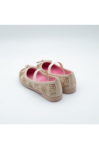 Arçın Shoes Flower Patterned Girls' Ballerinas – Elegant and Stylish Little Steps