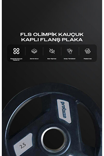 Proforce FLS Olympic Kauçuk Kaplı Flanş Plaka - 25KG