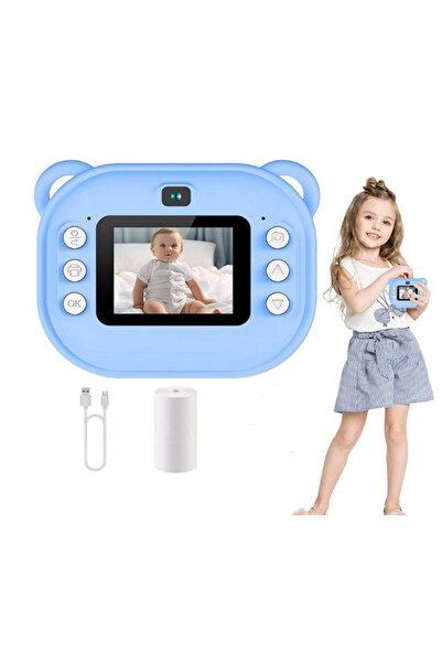 Vothoon Dijital Video Kayıt Fotoğraf Çocuk Kamerası Anlık Termal Resim Kağıt Baskılı Vtn-09