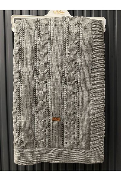 Aziz Bebe Knitwear Thick Knitted Baby Blanket