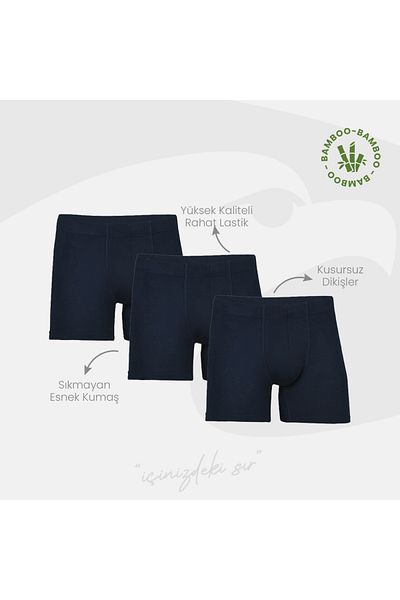 Şahin Şahin Men's Bamboo Boxers-3 Pack