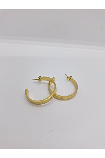 stainles steel ÇELİK CARTİER HALKA KÜPE 3 CM