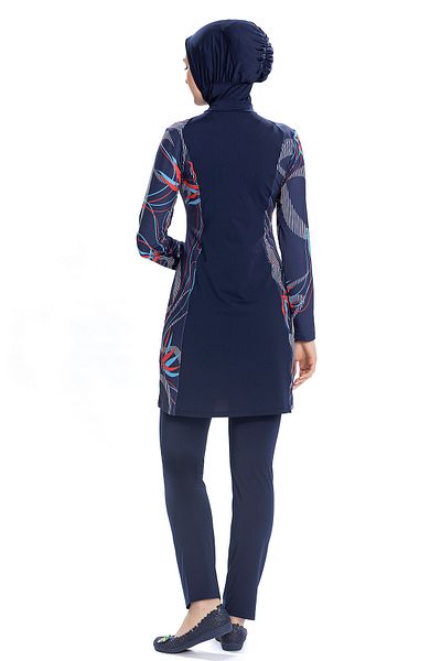 REMSA Lycra Full Covered Hijab Swimsuit 266 02 Navy Blue