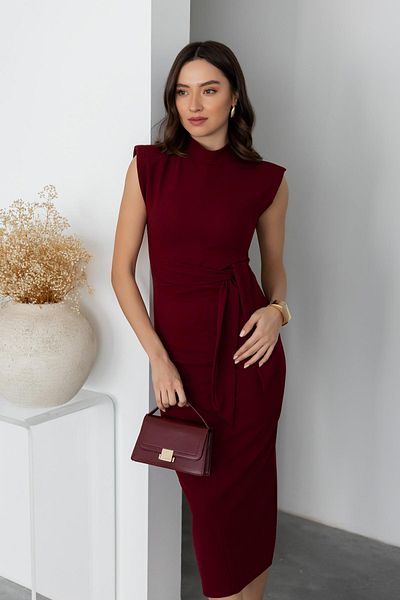 MOZENA Long Midi Length Pencil Dress