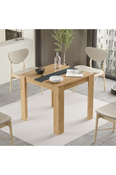 Robin Home Lena Yemek Masası Mutfak Masası 80x80 Sepet-antrasit