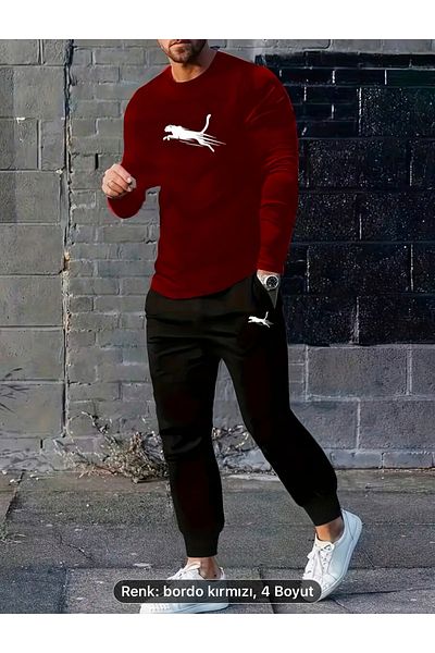 NEW TRENDY COLLECTİON Casual Sports Home Wear Long Sleeve Set for Men