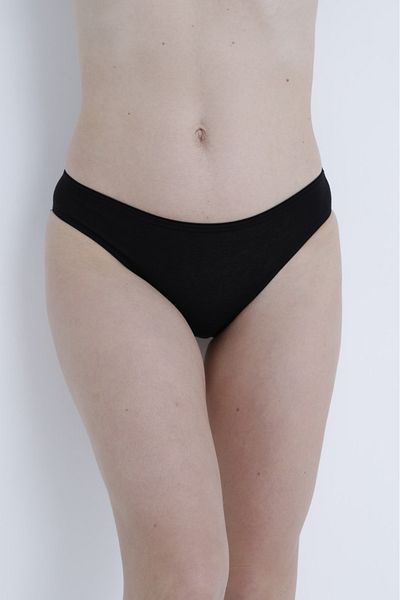 Jenny Daphne SIY-201 Chiloți de bikini din bumbac de bază model negru