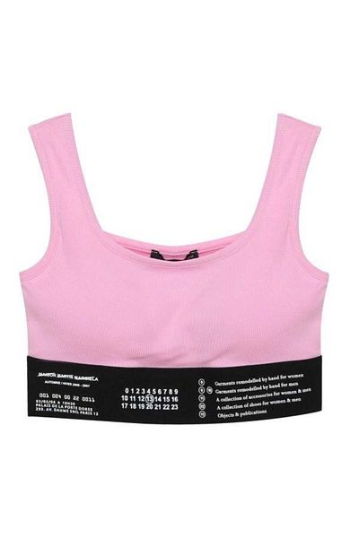 Quzu 60064 Elastic Short Crop Pink