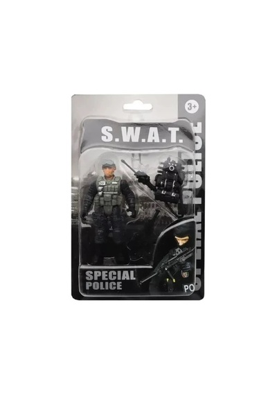 4İ Oyuncak إس.W.A.T. 10 سم. لعبة مجسمة للجنود الصغار مع الملحقات