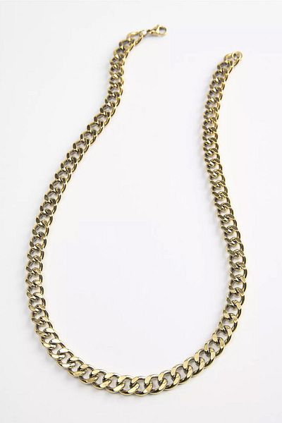 New Obsessions Gold Color Basic Thick Men's Chain Necklace