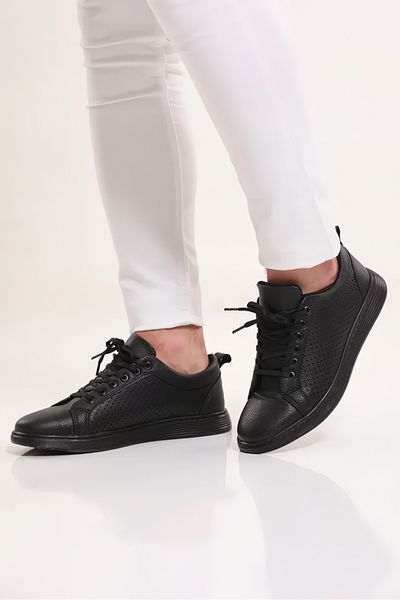 CONTEYNER 5698 Black Orthopedic Lightweight Comfortable Men's Classic Sneakers