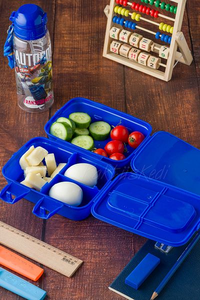 KaktüsKedi 4 Compartment Flask Lunch Box - Children's Food Carrying and Storage Set Transformers