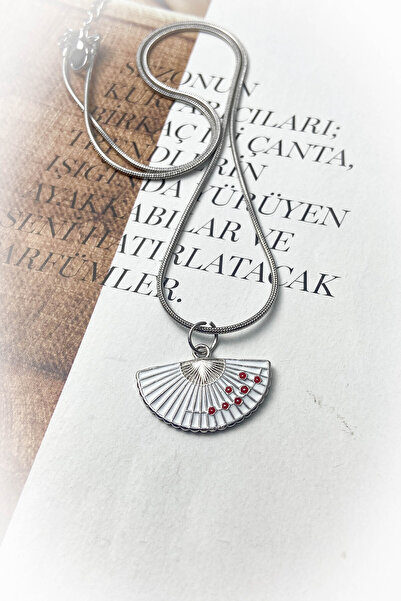 roshel Yelpaze Model Çelik Kolye 4 Farklı Renk Seçeneği