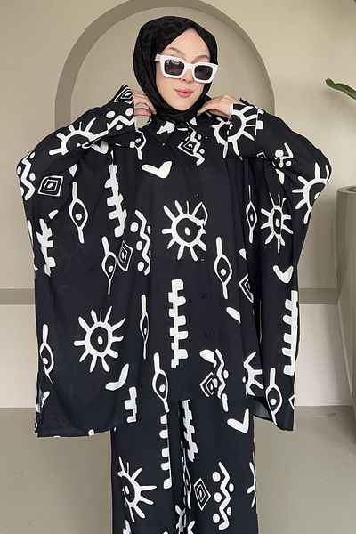 Saklı Butik Sk-8398 Model Spike Double Suit