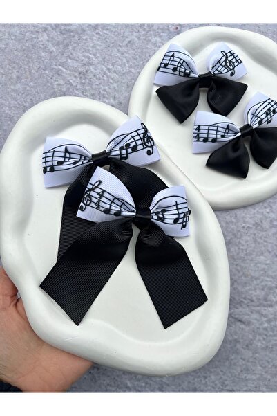 Noted Ribbon Clamp Buckle 1 Pair Music Buckle