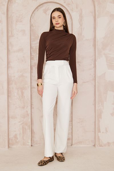 Keshka Women's Casual Waist Straight Pants