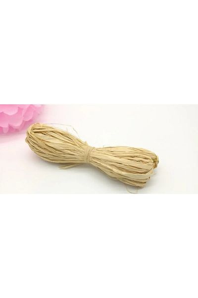 edalle Natural Raffia Banana Fiber - Straw Rope, Decoration Material 100 Grams