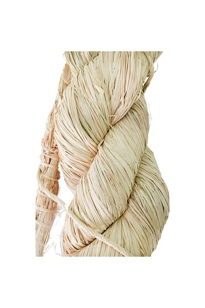 edalle Natural Raffia Banana Fiber - Straw Rope, Decoration Material 200 Grams