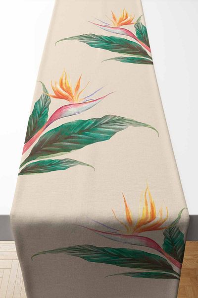 Pilloveland Runner Starlit Patterned Suede Woven 140*40 cm