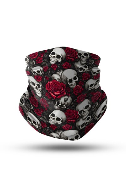 headwear Unisex Neck Collar Bandana - Skull Storm, Hwbf150