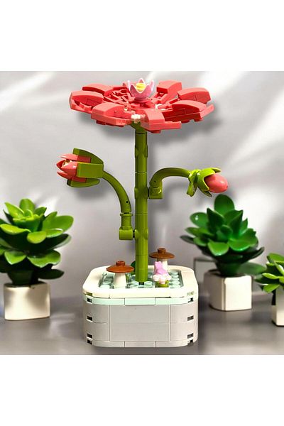 DOSTOYS 113 Piece Gesang Flower Building Kit - Realistic and Decorative Building Toy