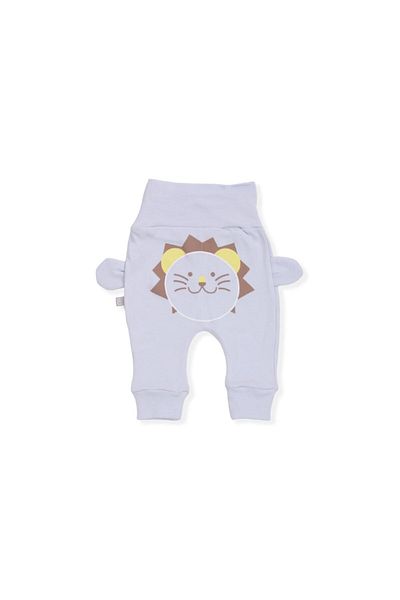 Egelite 2-Piece Baby Set with Ears Lion Print for Reborn Baby Boy - 0-3-6-9-12 Months Single Bottom-Pants-Leggings