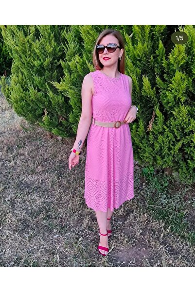 OEM Brode Fabric Lined Dress