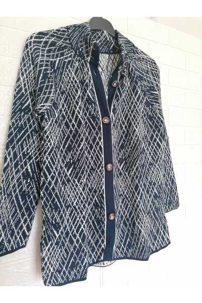 anne moda ankara 50% бавовна, висока горловина, трикотажний кардиган/жакет