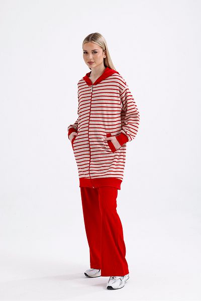 ikomteks Hooded Striped Double Suit