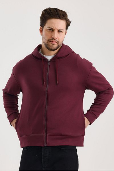 FİHA Unisex τσάντα με κουκούλα με φερμουάρ - Mauve Wine