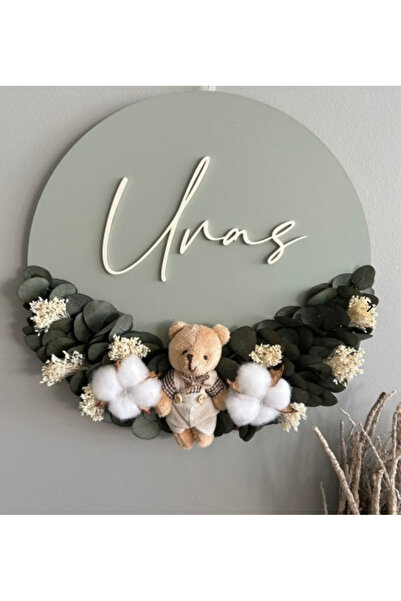 Han Çikolata Ahşap Bebek Kapı Süsü