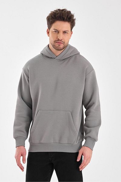 FİHA /5019-UNISEX ΦΟΥΤΣΑ ΜΕ ΚΟΡΥΦΑΙΑ ΚΑΠΟΥΤΑ 3 ΚΡΙΘΩΝ - ΓΚΡΙ