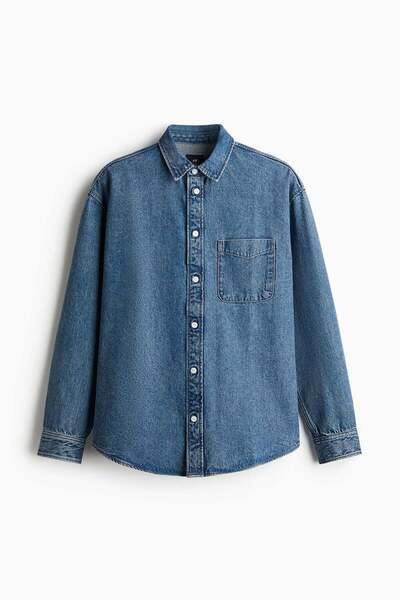 H&M Loose Fit Denim shirt