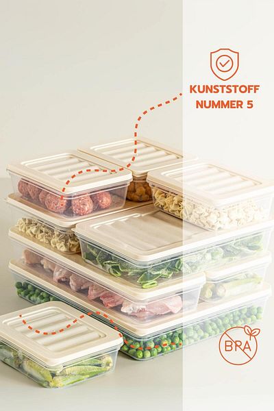 Ginza Maison FRESHBOX 9-TEILIGE AUFBEWAHRUNGSBOX CREME