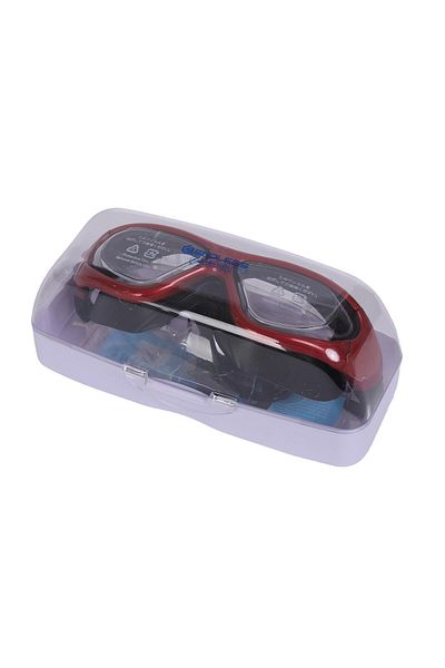 Endless Stylish Swimming Goggle with Anti-Fog & UV Protection | Brown | Silicon, PU | Leak Proof | One Size